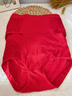 雪中飛（SNOWFLYING）本命年騏驥紅內褲女士純棉抗菌大紅色大碼高腰收腹2026媽媽三角褲 曬單實(shí)拍圖