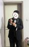啄木鳥(niǎo)大碼西裝男士套裝加肥加大胖子商務(wù)正裝西服外套結婚禮服職業(yè)裝秋 二扣大碼紳士黑色【單上衣+領(lǐng)帶】 XL /175 建議120-140斤 曬單實(shí)拍圖