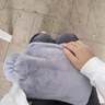 日本進(jìn)口高檔熱水袋防爆毛絨款可拆洗暖水袋注水敷肚子暖被窩暖手 魅影灰大號2000.M.L【短絨布套】保暖12h 曬單實(shí)拍圖