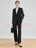 特洛曼黑色西裝套裝女寬松休閑氣質(zhì)職業(yè)裝女裝面試正裝商務(wù)工裝西服外套 曬單實(shí)拍圖