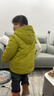 戴維貝拉（DAVE＆BELLA）童裝女童羽絨內膽男童羽絨服兒童冬裝90絨保暖衣服幼兒寶寶上衣 姜黃【DB15316】 130 cm（建議身高120-130cm） 曬單實(shí)拍圖