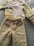 威爾貝魯（WELLBER）兒童睡衣男女童珊瑚絨寶寶家居服保暖套裝兩件套秋冬 小恐龍 110 曬單實(shí)拍圖