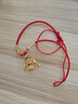 oein寶寶金鎖編繩紅繩項圈嬰兒長(cháng)命鎖平安鎖繩子周歲金飾百日項鏈 金鎖紅繩【平安款】 長(cháng)度可調節 曬單實(shí)拍圖