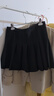 毛呢半身裙秋冬裙子短裙2025年新款高腰顯瘦百褶裙傘裙百搭a字裙 M03黑色【含內襯】-毛呢料 加厚 XL (推薦115-130斤) 曬單實(shí)拍圖