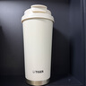 虎牌香港直郵虎牌（TIGER）陶瓷內膽咖啡保溫杯辦公室隨行吸管水杯子 象牙白【陶瓷涂層】 曬單實(shí)拍圖