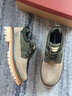 楓葉（leaveland）工裝鞋男冬季新品真牛皮透氣休閑鞋男復古撞色防滑大頭馬丁鞋 沙色/綠（皮鞋碼） 41 (255mm) 曬單實(shí)拍圖