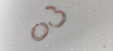 老鳳祥莫比烏斯耳環(huán)女簡(jiǎn)約時(shí)尚玫瑰金耳飾新年情人節禮物送女友老婆生日 莫比烏斯滿(mǎn)鋯耳扣-玫瑰金 曬單實(shí)拍圖