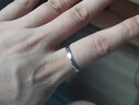 老銀匠男士食指s925銀戒指單身素圈幾何切面個(gè)性百搭潮男款銀戒子 曬單實(shí)拍圖