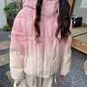 妍莉芬（yanlifen）粉色漸變連帽羽絨棉服女2025年冬季短款小個(gè)子棉襖超好看棉衣外套 漸變粉 M 115斤內 曬單實(shí)拍圖