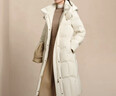 波司登（BOSIDENG）25新款鵝絨羽絨服商場(chǎng)熱賣(mài)同款女中厚連帽外套B250244146 【趨勢推薦】凝脂白8513 M 165/88A 體重約110-120斤 曬單實(shí)拍圖