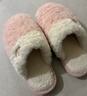 大嘴猴棉拖鞋女士秋冬季2025新款室內家居厚底防滑保暖毛毛絨棉鞋男款 粉色 【正版授權】 40-41 適合39-40【內長(cháng)245mm】 曬單實(shí)拍圖