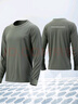 際華 3565灰綠圓領(lǐng)衫長(cháng)袖體能服春秋速干夜間訓練反光?；觊L(cháng)袖圓領(lǐng)衫 橄欖綠長(cháng)袖圓領(lǐng)衫 均碼 165-170/84-88 曬單實(shí)拍圖