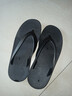 夏季人字拖男防滑耐磨沙灘鞋韓版夾腳涼拖鞋2026新款男女同款拖鞋 黑色 37-38 印5碼（適合37-38的腳） 曬單實(shí)拍圖