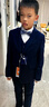 羅蒙兒童西裝馬甲套裝男童花童主持人禮服男孩鋼琴演出服 藏青色 140 曬單實(shí)拍圖