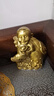 亦伈銅猴子擺件純黃銅猴子家居客廳辦公室生肖猴開(kāi)運吉祥物開(kāi)業(yè)禮福猴 高9cm財福金猴 曬單實(shí)拍圖