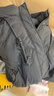 茵曼（INMAN）90鴨絨保暖蓬松泡芙羽絨服2025冬季時(shí)尚休閑加厚連帽外套女 午夜黑 S 曬單實(shí)拍圖