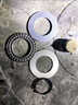 維諾亞玻璃轉盤(pán)底座軸承墊片配件維修轉芯轉軸卡簧酒店圓桌轉臺旋轉 外直徑14CM泥龍架軸承全套 曬單實(shí)拍圖