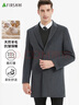 杉杉羊毛呢大衣男士中長(cháng)款秋冬季新款商務(wù)休閑風(fēng)衣工裝上衣呢子外套男 曬單實(shí)拍圖