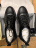 金利來(lái)（goldlion）男鞋皮鞋透氣舒適耐磨休閑皮鞋G539320046AAA黑色40 曬單實(shí)拍圖
