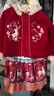 巴拉巴拉童裝女童漢服套裝秋冬新年季寶寶保暖紅色拜年服 曬單實(shí)拍圖
