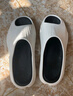 LOXKI拖鞋男外穿男子休閑運動(dòng)籃球拖鞋情侶款一字拖Slipper-Alpha 淺月灰-Pro版 37-38 曬單實(shí)拍圖