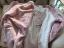 笛莎（DEESHA）【加厚雙面法蘭絨】女童圓領(lǐng)加絨套頭套裝家居服睡衣睡褲可外穿 曬單實(shí)拍圖