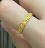 老廟黃金戒指足金2026年新款古法花絲復古婚戒女戒送女友老婆生日禮物 約3.56g/14# 曬單實(shí)拍圖