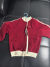 羅蒙童裝男童外套春秋款中大童立領(lǐng)棒球服復古學(xué)院風(fēng)衛衣潮 酒紅色130 曬單實(shí)拍圖