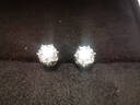 京東京造 星芒pt950鉑金培育鉆石耳釘共1克拉鉆石耳飾禮物送老婆送女友 曬單實(shí)拍圖