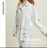 sohiwoo月子服春夏純棉產(chǎn)后孕婦睡衣四季款產(chǎn)婦哺乳家居服套裝 夢(mèng)游奇境印花套裝 L 曬單實(shí)拍圖