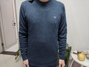 恒源祥羊毛衫男厚款100%純羊毛秋冬季中青年男士圓領(lǐng)純色毛衣休閑針織衫 曬單實(shí)拍圖