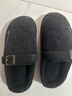 細細條（XIXITIAO）高級感勃肯拖鞋男女冬季居家外穿時(shí)尚加絨保暖情侶棉拖鞋 黑色【創(chuàng  )意刺繡】 42-43 【標準碼】 曬單實(shí)拍圖