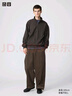 優(yōu)衣庫合作款/男裝女裝燈芯絨工裝褲/休閑褲褲子479822 36 褐色 L /175/88A 曬單實(shí)拍圖