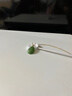七彩云南和田玉碧玉水滴吊墜18k金鑲玉墜女款情人節生日禮物輕微黑點(diǎn) 曬單實(shí)拍圖