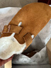 BIRKENSTOCK勃肯德國進(jìn)口男女款絨面革Boston shearling毛毛拖鞋 棕色窄版1001141 38  （偏小，建議大一碼） 曬單實(shí)拍圖