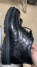 沙馳（SATCHI）男鞋 冬季高幫絨里皮靴馬丁靴厚底靴子男皮靴 402386350Z 黑色 43 曬單實(shí)拍圖