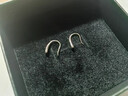 QMXDS999純銀耳釘女士足銀養耳洞睡覺(jué)免摘2025新款高級感水滴百搭耳環(huán) s999足銀水滴耳釘 小號一對 曬單實(shí)拍圖