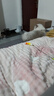 紅豆A類(lèi)仿兔毛被套單件牛奶絨被罩單人冬季加厚加被芯套150*200cm愛(ài)心 曬單實(shí)拍圖