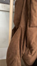 MO&Co.羽絨服2025秋新品90鴨絨巴恩風(fēng)仿麂皮絨面短款立領(lǐng)MBE3EINT05 深咖啡色 M /165 曬單實(shí)拍圖