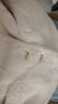 伊芙麗（eifini）伊芙麗圓領(lǐng)仿水貂皮草金屬扣裝飾短款毛毛外套2024冬季新款上衣 米白 M 105-115斤 曬單實(shí)拍圖