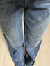 絲柏舍簡(jiǎn)約復古闊腿褲女2025冬裝新款垂感窄版長(cháng)款水洗牛仔褲 曬單實(shí)拍圖