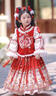 玫初莎漢服女童冬季2026新款拜年服兒童古風(fēng)加絨加厚過(guò)年紅色古裝衣服 福祿到（外套+半身裙） 100 【建議身高95cm左右】 曬單實(shí)拍圖