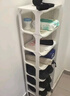 安爾雅簡(jiǎn)易鞋架門(mén)口多層宿舍家用收納立式省空間分層隔板鞋柜 暖白8層 曬單實(shí)拍圖