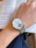 金仕盾（JIN SHI DUN）新年禮物手表男士全自動(dòng)機械表休閑商務(wù)高檔十大品牌男表防水夜光 鋼帶間白 曬單實(shí)拍圖