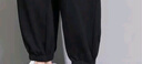 GENIOLAMODE森馬集團休閑褲男寬松系帶純色簡(jiǎn)約男褲百搭時(shí)尚休閑長(cháng)褲潮牌 曬單實(shí)拍圖