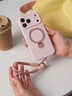 艾德加適用iphone17promax手機殼帶掛繩液態(tài)硅膠一體支架鏡頭全包圍保護套防摔簡(jiǎn)約高級感粉色外殼 蘋(píng)果17pro少女粉-支架液態(tài)殼-帶掛繩 曬單實(shí)拍圖