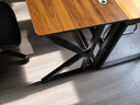 韻他實(shí)木電腦桌子雙人電競桌臺式辦公桌簡(jiǎn)約現代學(xué)習桌長(cháng)方形書(shū)桌 黑胡桃桌+黑架【18mm實(shí)木桌面】沖量?jì)r(jià) 180*60*75cm 曬單實(shí)拍圖