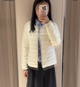 優(yōu)衣庫女裝高級輕型羽絨便攜式茄克/輕暖便攜排骨羽絨478575 478575/30淺米色 M 曬單實(shí)拍圖