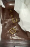 達芙妮美拉德加絨馬丁靴女士2025新款秋冬季騎士靴小短靴子西部牛仔靴 曬單實(shí)拍圖