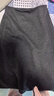 婭麗達高腰羊毛醋酸微光繁星半身裙女25秋冬新款銀絲傘裙黑色長(cháng)裙 女神灰（H0） L 曬單實(shí)拍圖